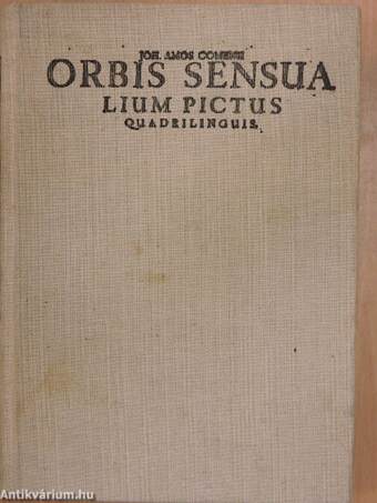 Orbis Sensualium Pictus Quadrilinguis. Hoc est: Omnium fundamentalium, in mundo rerum, & in vitá actionum, Pictura & Nomenclatura Latina, Germanica, Hungarica, & Bohemica.