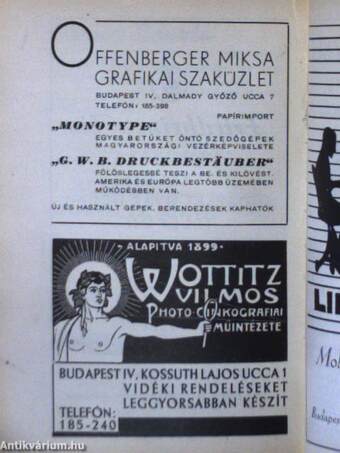 Nyomdász évkönyv és útikalauz 1939