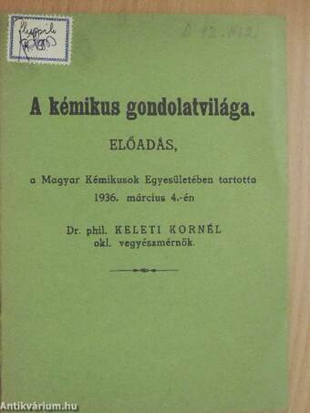 A kémikus gondolatvilága