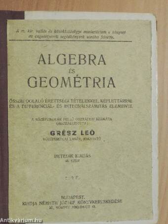 Algebra és geométria