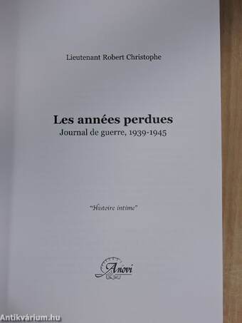 Les années perdues