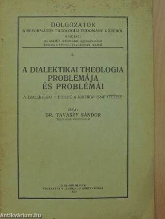 A dialektikai theologia problémája és problémái
