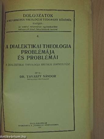 A dialektikai theologia problémája és problémái
