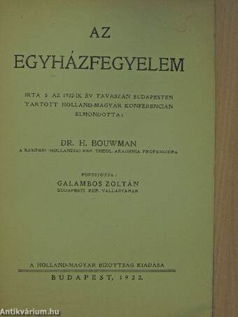 Az egyházfegyelem