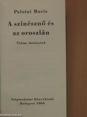 A színésznő és az oroszlán