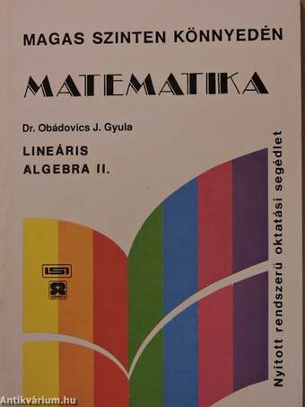 Matematika - Lineáris algebra II.