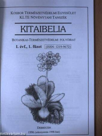 Kitaibelia 1996/1