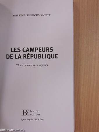 Les campeurs de la République