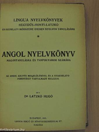 Angol nyelvkönyv