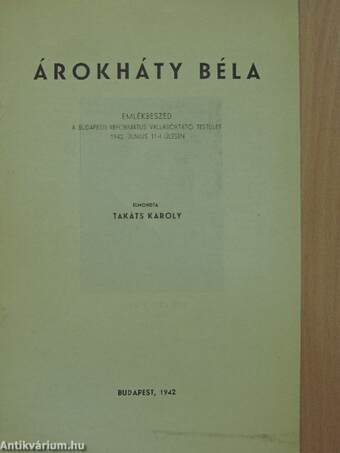 Árokháty Béla