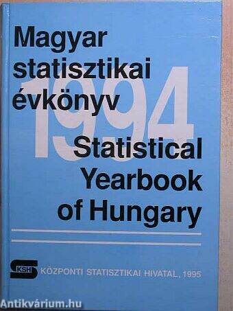 Magyar statisztikai évkönyv 1994