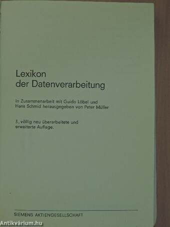 Lexikon der Datenverarbeitung