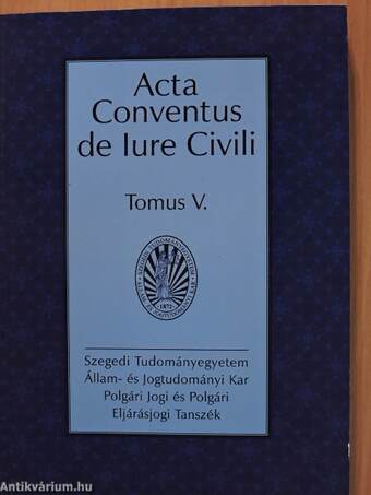 Acta Conventus de Iure Civili V.