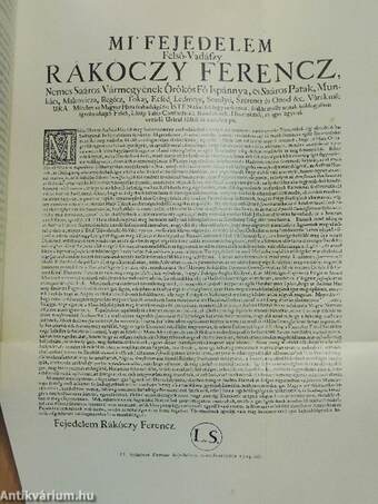 Rákóczi emlékkönyv I-II.