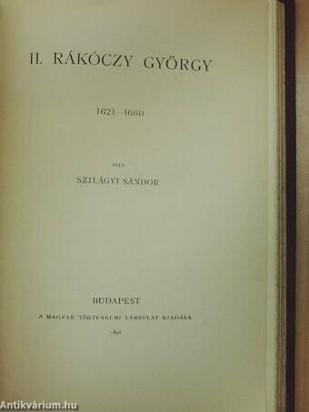 Mária Terézia/II. Rákóczy György