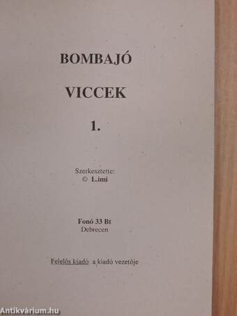 Bombajó viccek 1.