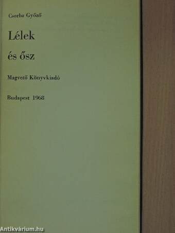 Lélek és ősz