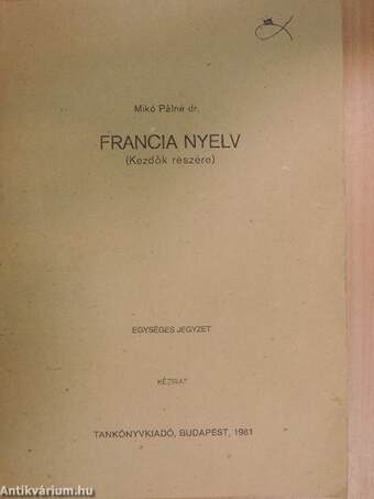 Francia nyelv