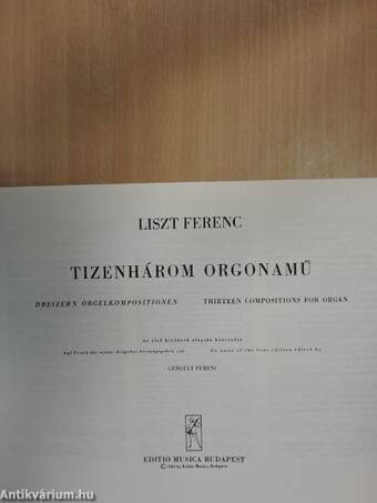 Tizenhárom orgonamű