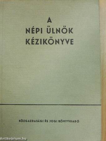 A népi ülnök kézikönyve