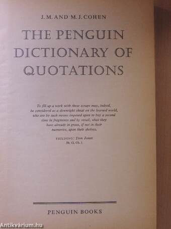 The Penguin Dictionary of Quotations