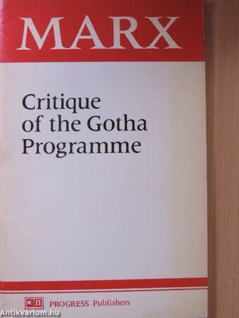 Critique of the Gotha Programme