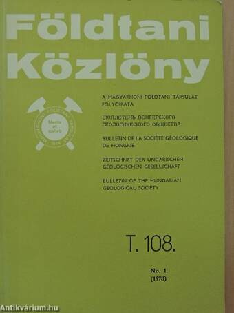 Földtani Közlöny 1978/1-4.