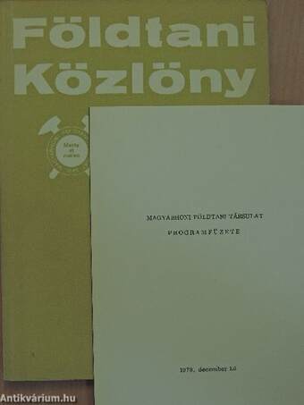 Földtani Közlöny 1978/1-4.