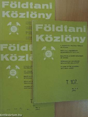 Földtani Közlöny 1977/1-4.