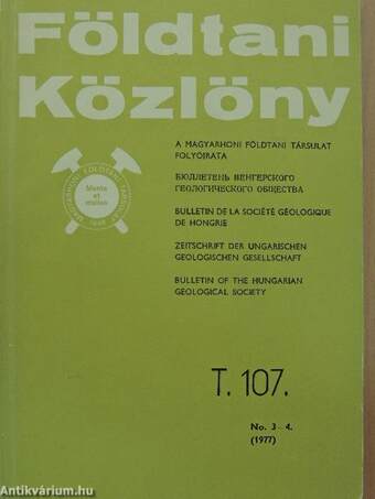 Földtani Közlöny 1977/1-4.