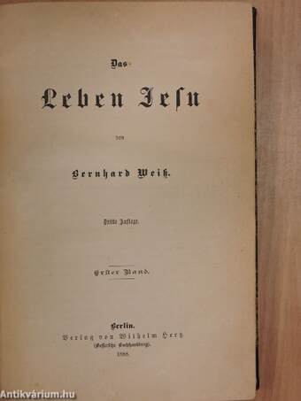 Das Leben Jesu I. (gótbetűs) (töredék)