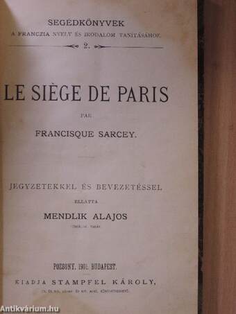 Le siége de Paris