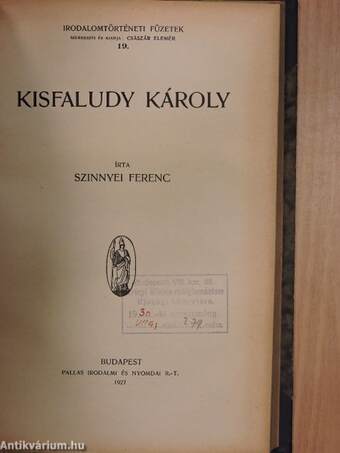 A magyar hún-mondák kérdésének mai állása/Balassi költeményeinek kronológiája/Kölcsey Ferenc/Kisfaludy Károly/Megoldott problémák Gyöngyösi István életrajzában/Csokonai/Szent László-legendáink eredetéről/A középkori magyar vers ritmusa