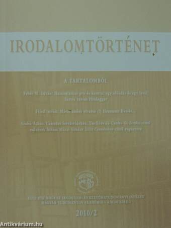 Irodalomtörténet 2010/2.