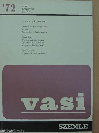 Vasi szemle 1972/1-4.