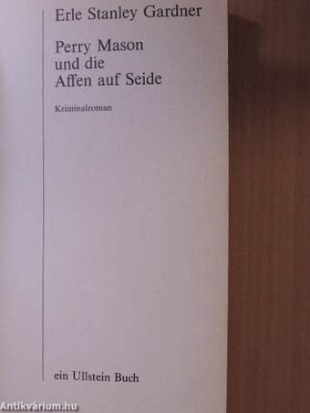 Perry Mason und die Affen auf Seide