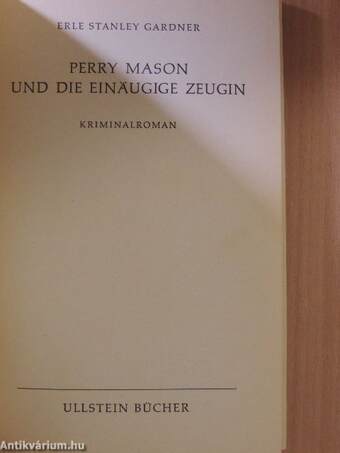 Perry Mason und die einäugige Zeugin