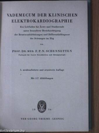 Vademecum der klinischen elektrokardiographie