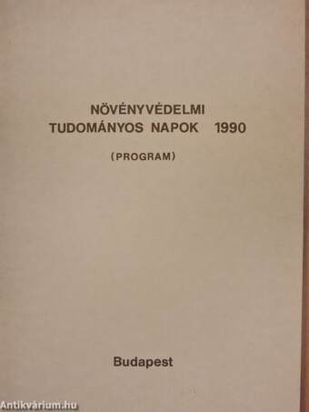 36. Növényvédelmi Tudományos Napok