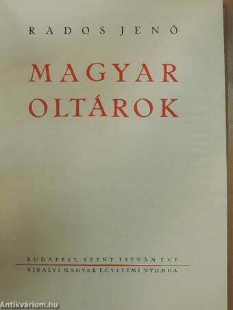 Magyar oltárok