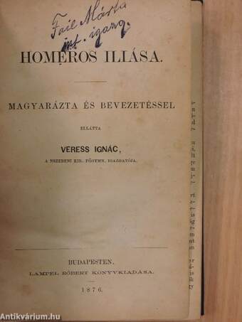 Homeros Iliása I-II. (töredék)/Q. Horatius Flaccus satirái