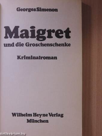 Maigret und die Groschenschenke