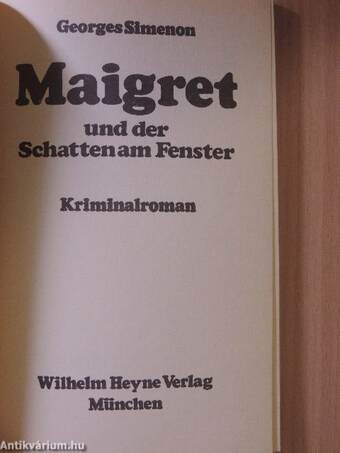 Maigret und der Schatten am Fenster