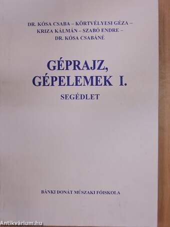 Géprajz, gépelemek I./Mellékletek