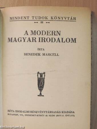 A modern magyar irodalom