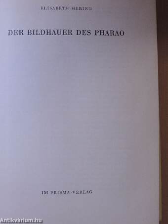 Der Bildhauer des Pharao