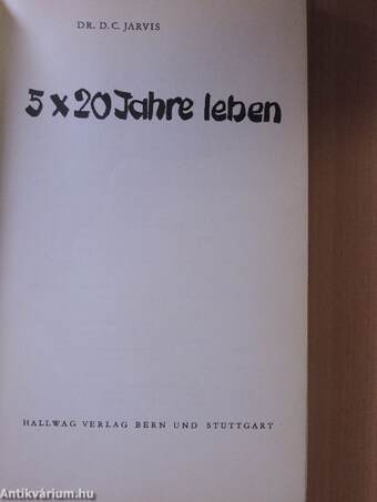 5x20 Jahre leben