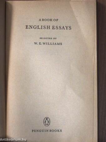 A Book of English Essays