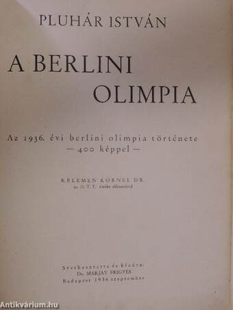 A berlini olimpia