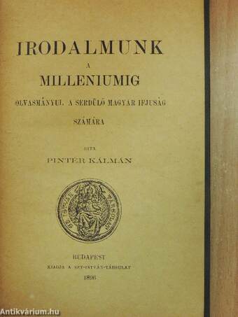 Irodalmunk a milleniumig